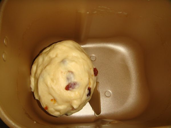 葡萄干花形面包