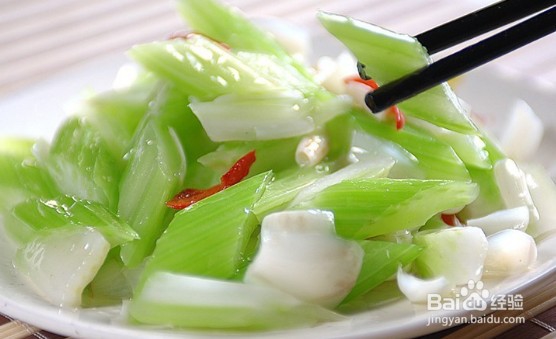 清肺开胃小菜西芹百合