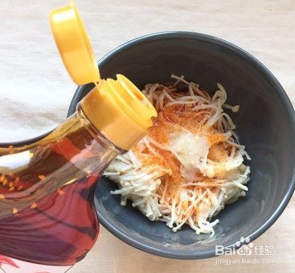 红油金针菇的做法