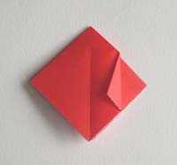 简易折纸玫瑰的制作