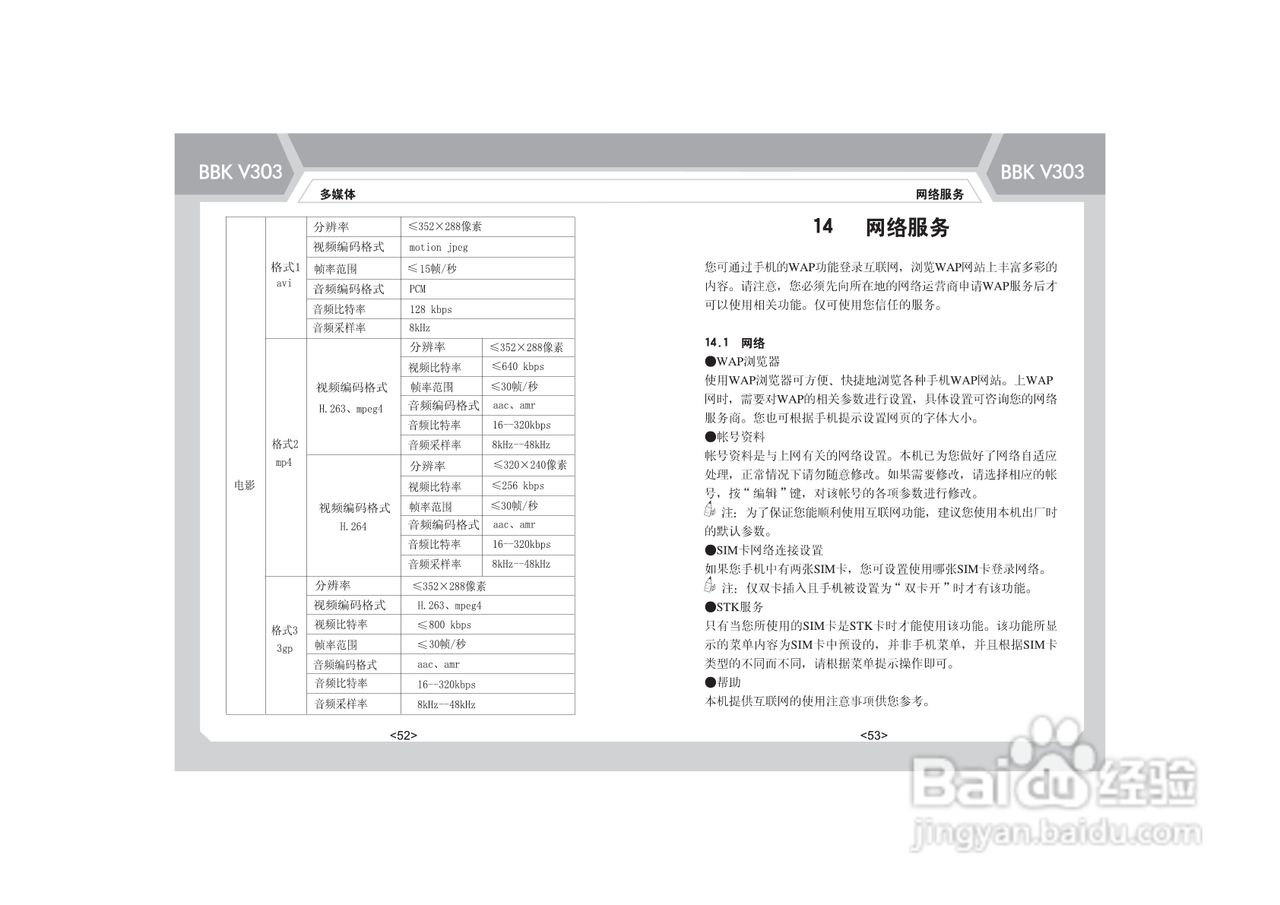 步步高V303手机使用说明书:[4]