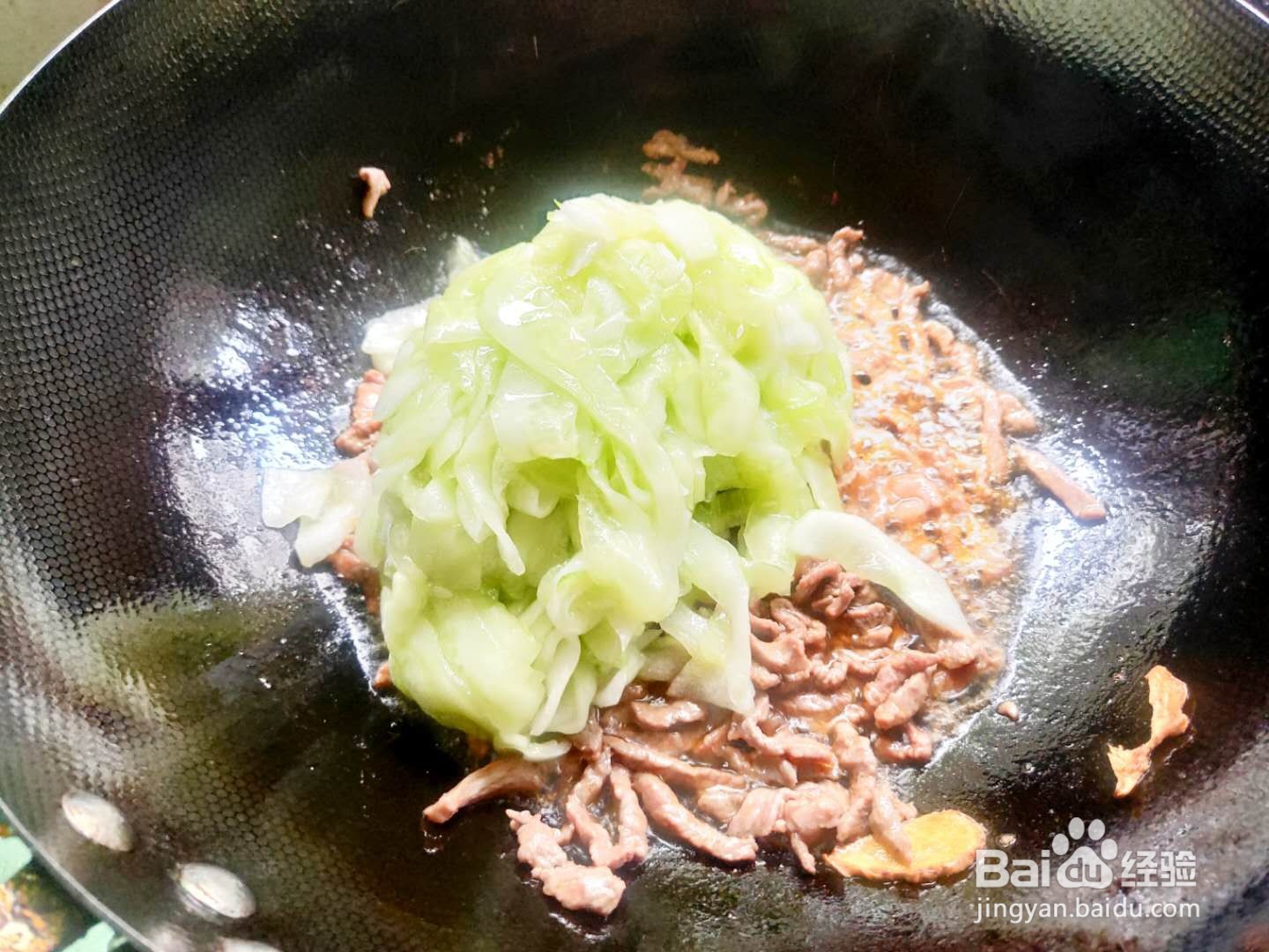 黄瓜炒肉丝---养生菜系列