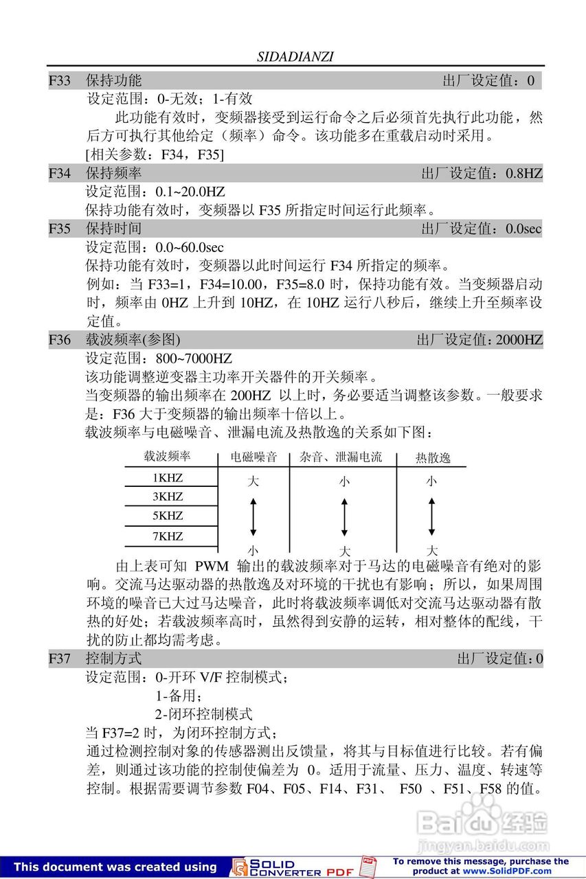 思达JPSD3000-P系列变频调速器用户说明书:[5]