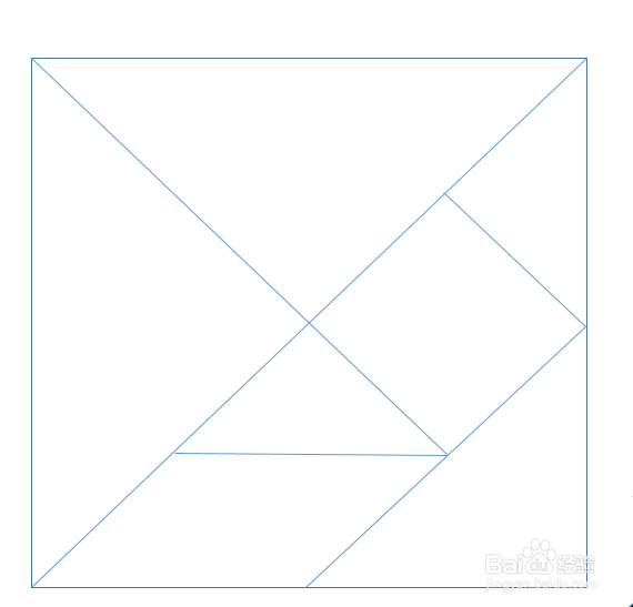 如何使用Word制作七巧板奔跑小鸡拼图题目？