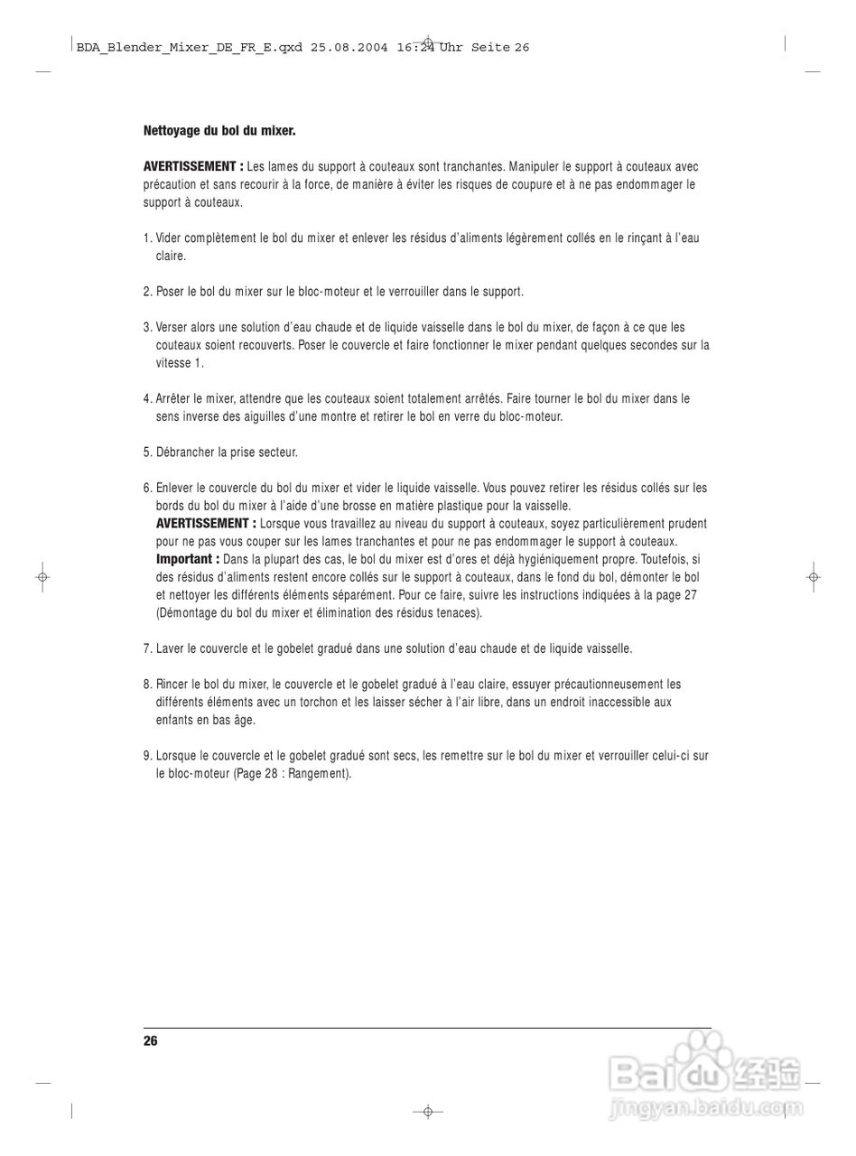 索利斯搅拌机Typ 839型说明书:[3]