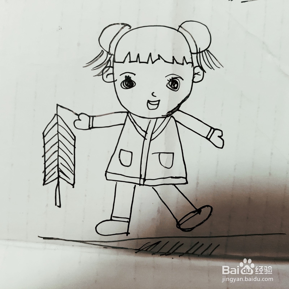 怎么画漂亮女孩简笔画呢？