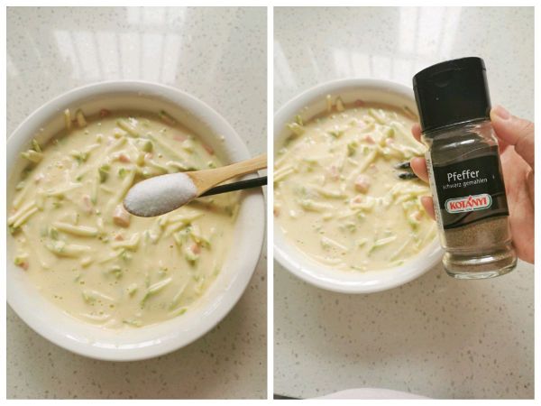 西葫芦火腿蛋饼