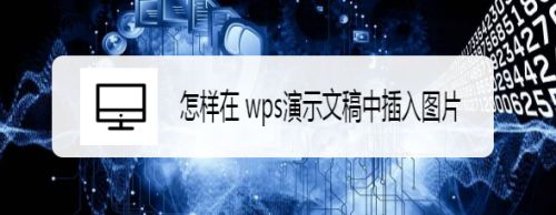 怎样在 wps演示文稿中插入图片
