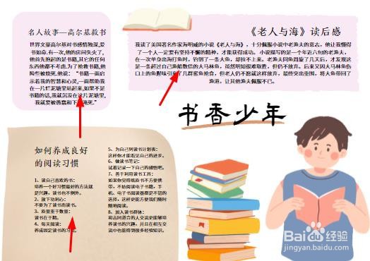 书香少年手抄报