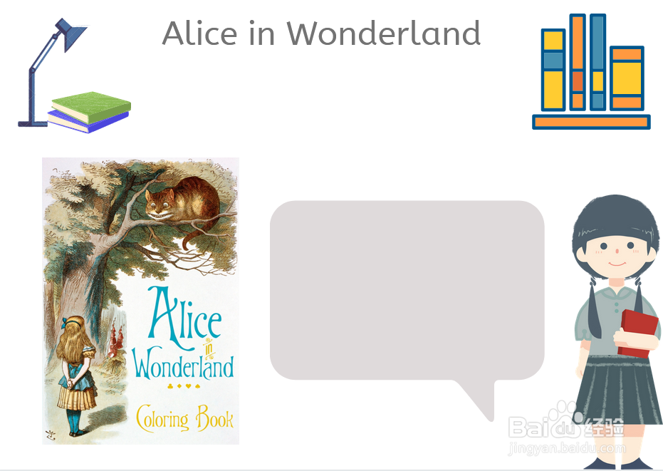 爱丽丝梦游仙境手抄报英文