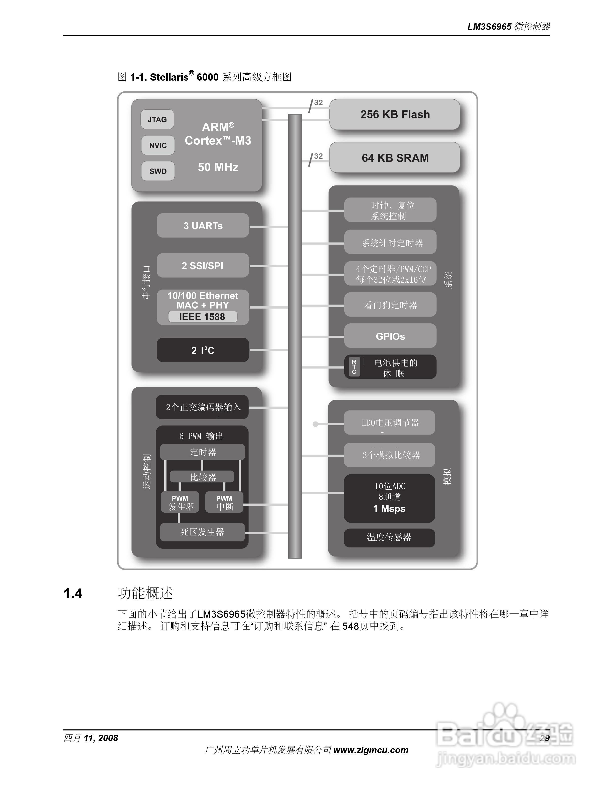 周立功LM3S6965微控制器说明书:[3]