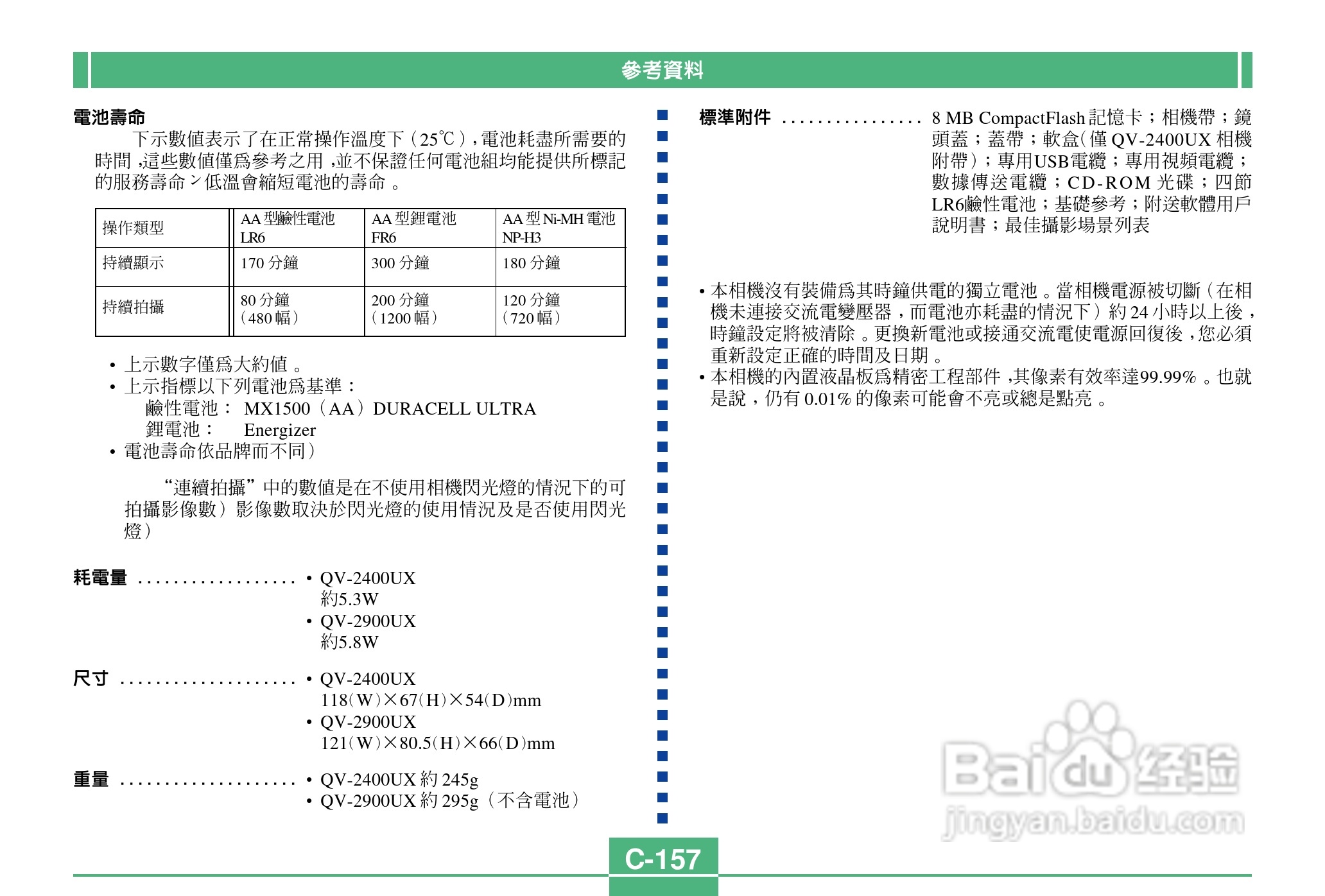 卡西欧QV-2400UX说码相机使用说明书:[16]