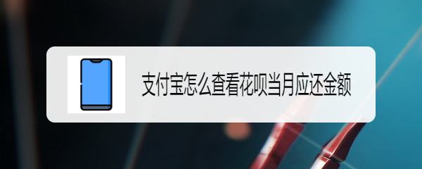 支付宝怎么查看花呗当月应还金额