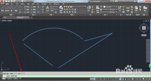 AutoCAD2019如何将多条线段变成闭合曲线