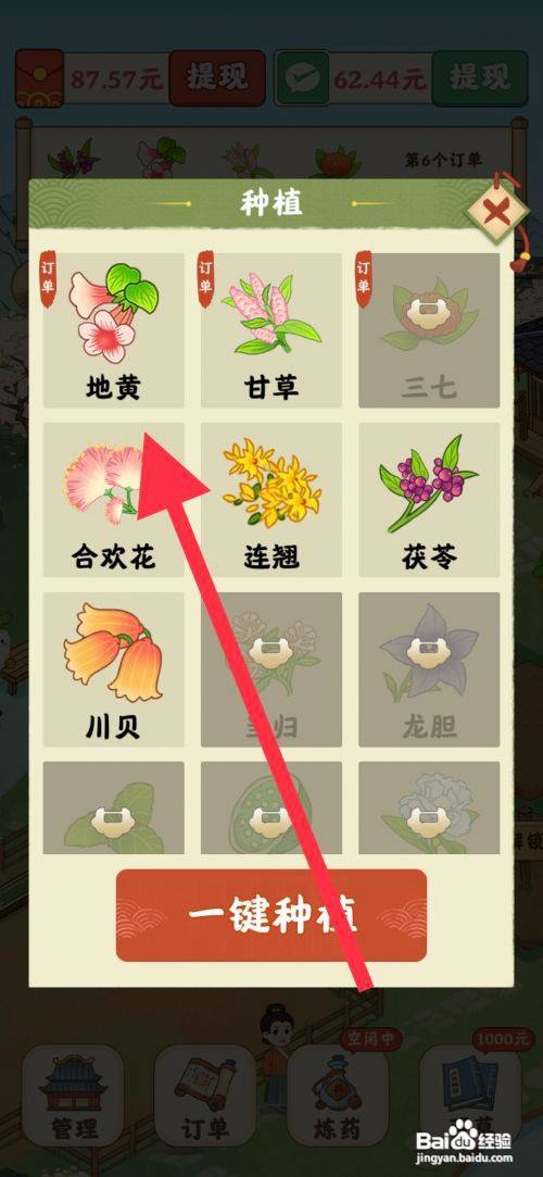 杏林世家怎么查看种植地黄