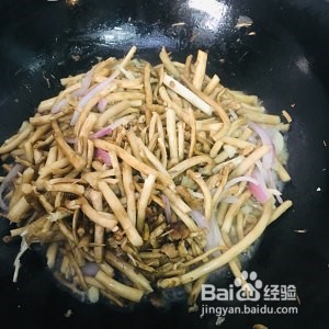 家庭版小炒茶树菇的做法