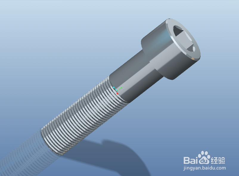 PROE 内螺纹，外螺纹画法，如何收尾