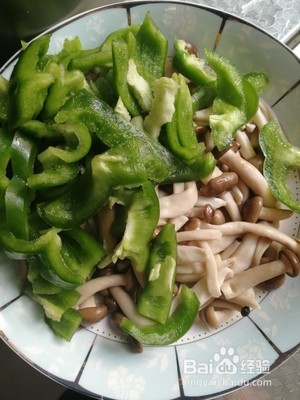 腊肠青椒小蘑菇