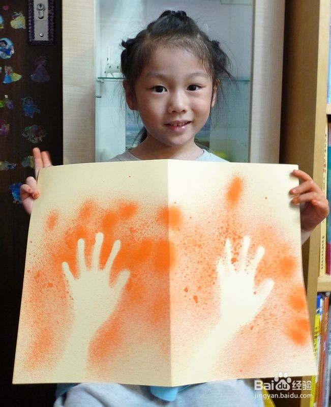 手工画：远古手掌印