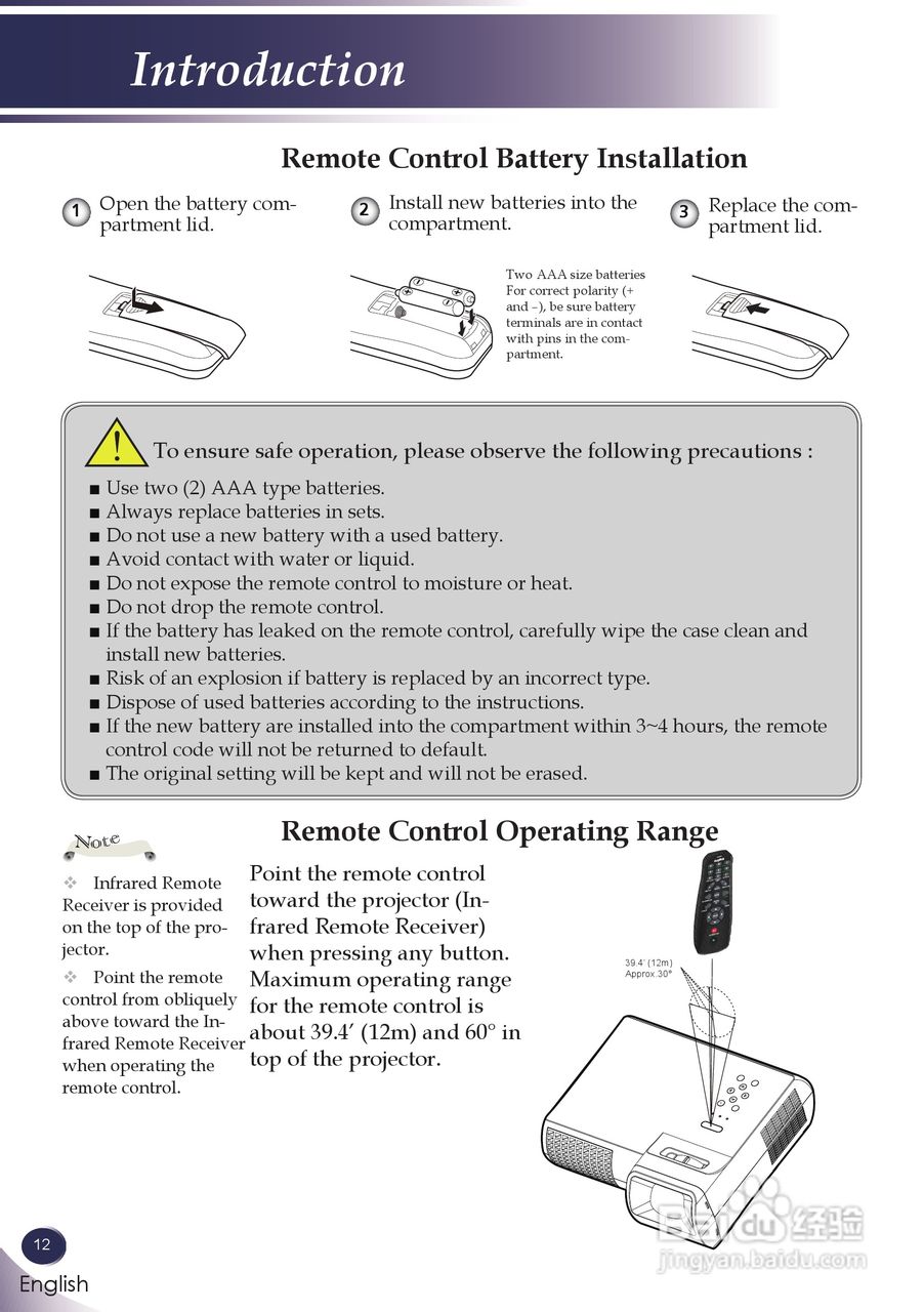 三洋 PDG-DXL100投影机说明书:[2]