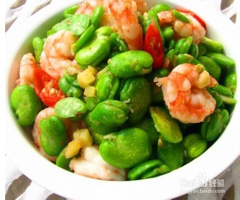 吃货自己做：[17]蚕豆烧虾仁