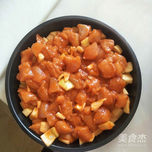 奥尔良鸡肉烤土豆