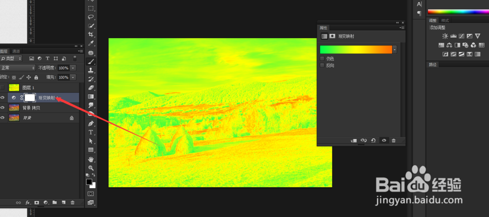 ps怎么用渐变映射？