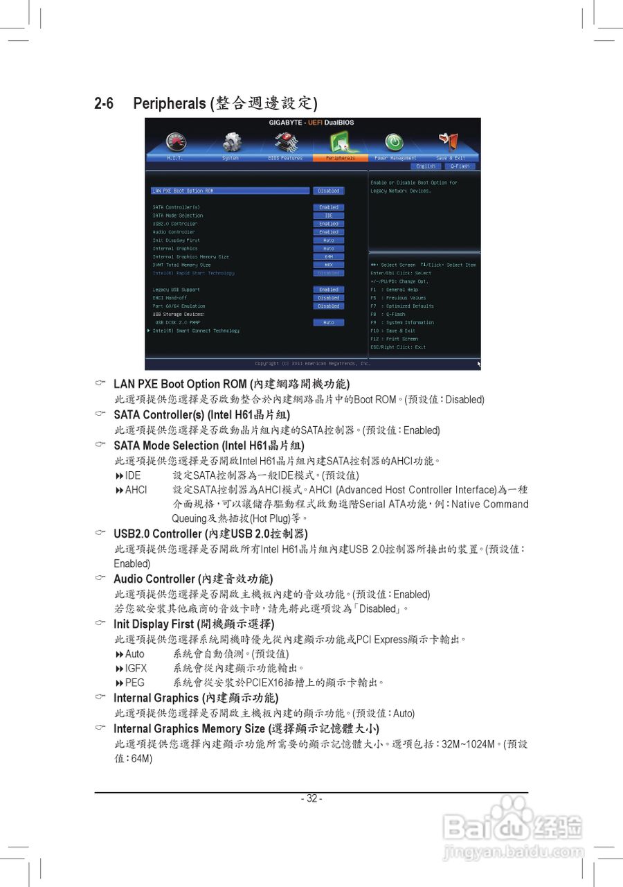 技嘉GA-H61M-DS2H主板使用手册:[4]