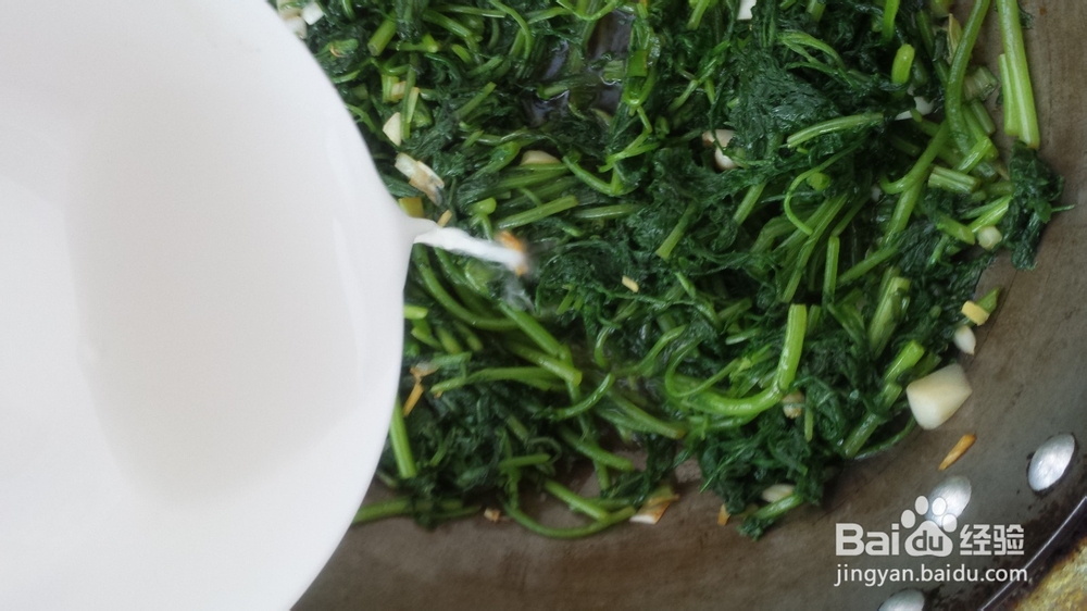家常小菜：[9]青炒茼蒿