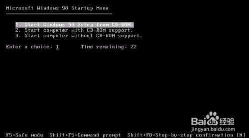 在VMware虚拟机内安装Windows 98