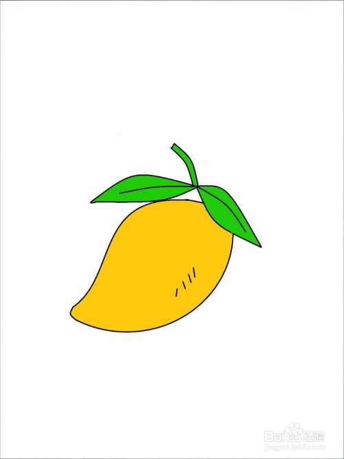 香甜芒果的简笔画方法