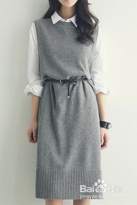 毛衣裙怎么搭配？