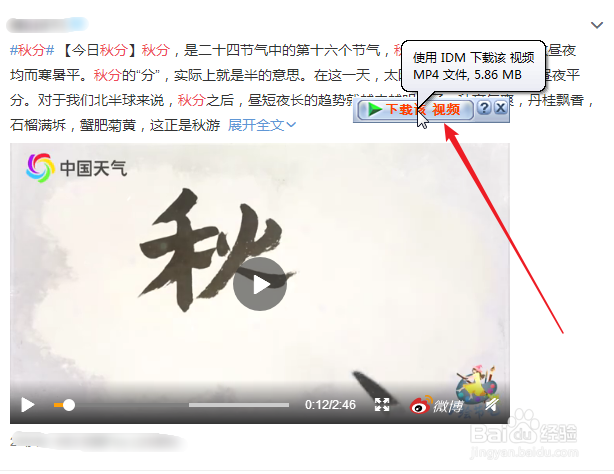 电脑如何下载微博视频