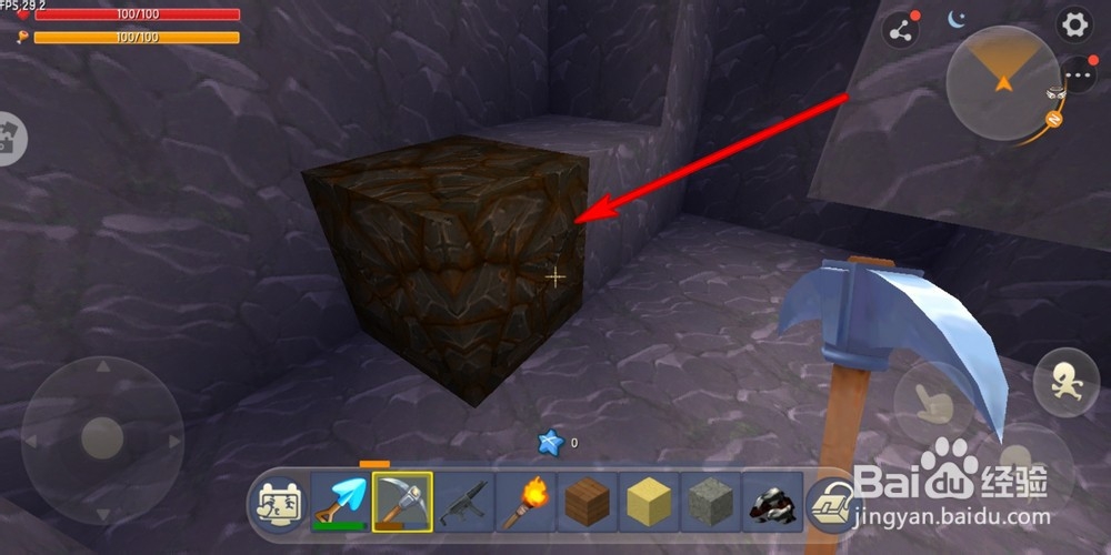 迷你世界冒险模式怎么获取铁矿煤矿？