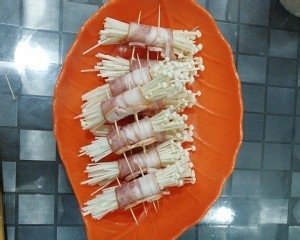 培根金针菇卷做法