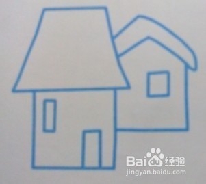 小房子的简笔画画法