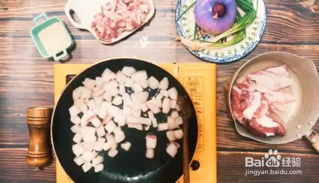 猪油渣拌饭的制作方法