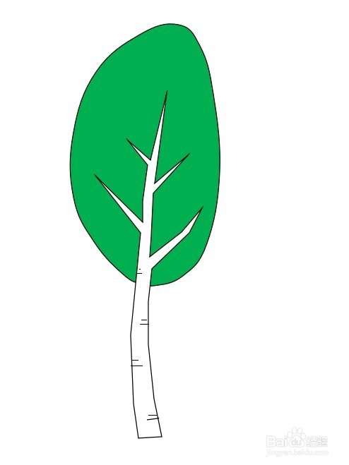 怎么画大树的简笔画