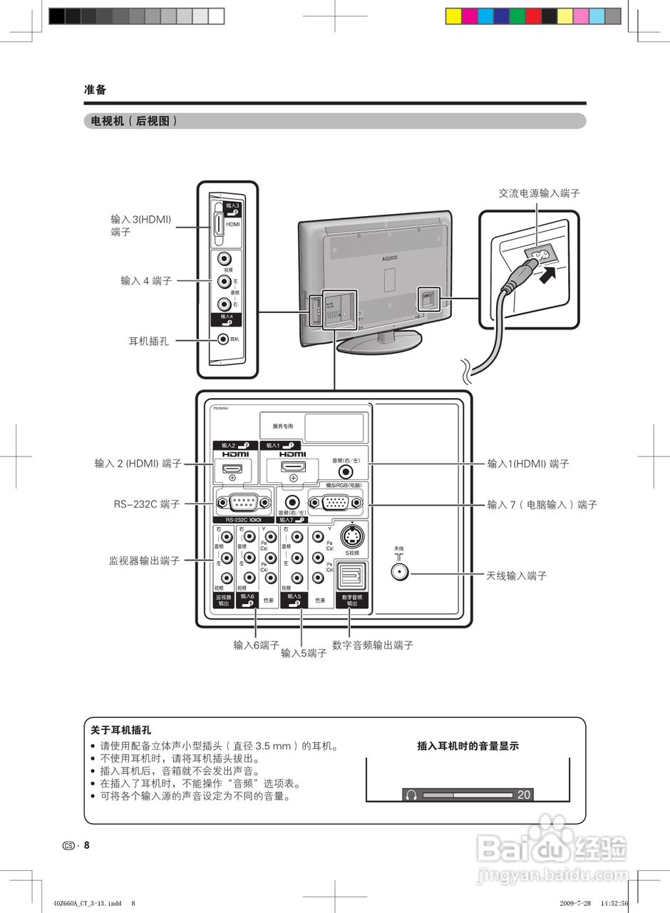 夏普LCD-40E66A液晶彩电使用说明书:[1]
