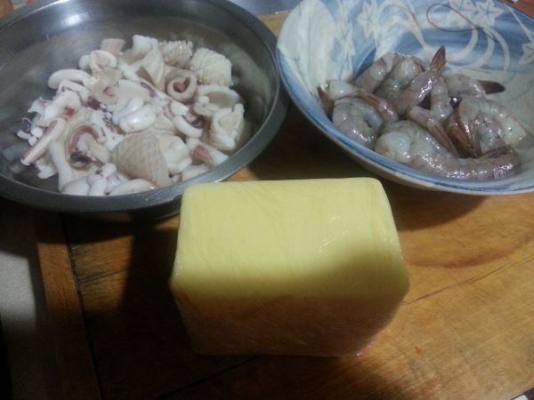 海鲜芝士奶油意面