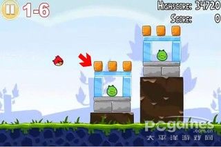 《愤怒的小鸟》全图文攻略【第一关】