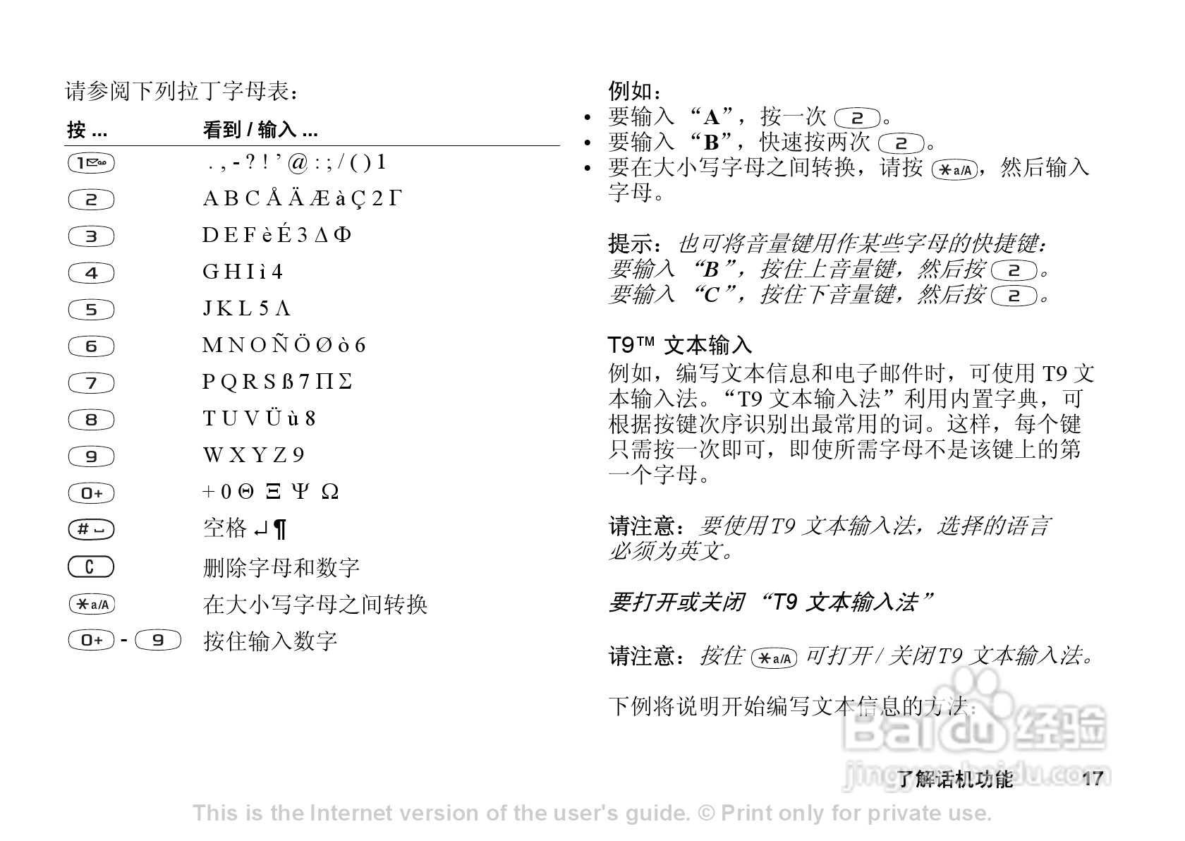 索尼爱立信T290C手机使用说明书:[2]