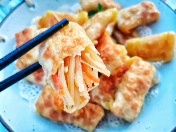 饺子皮土豆丝饼