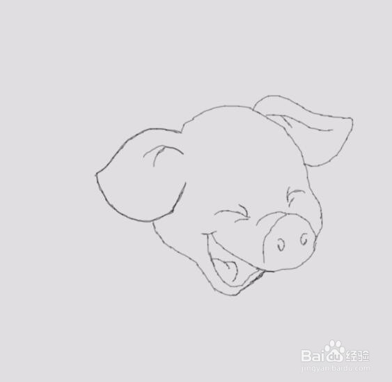 可爱的小猪是怎么画的