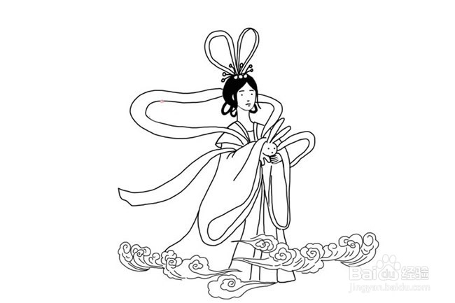 嫦娥姐姐怎么画