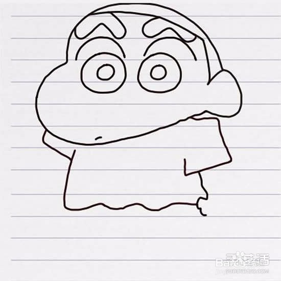 蜡笔小新简笔画