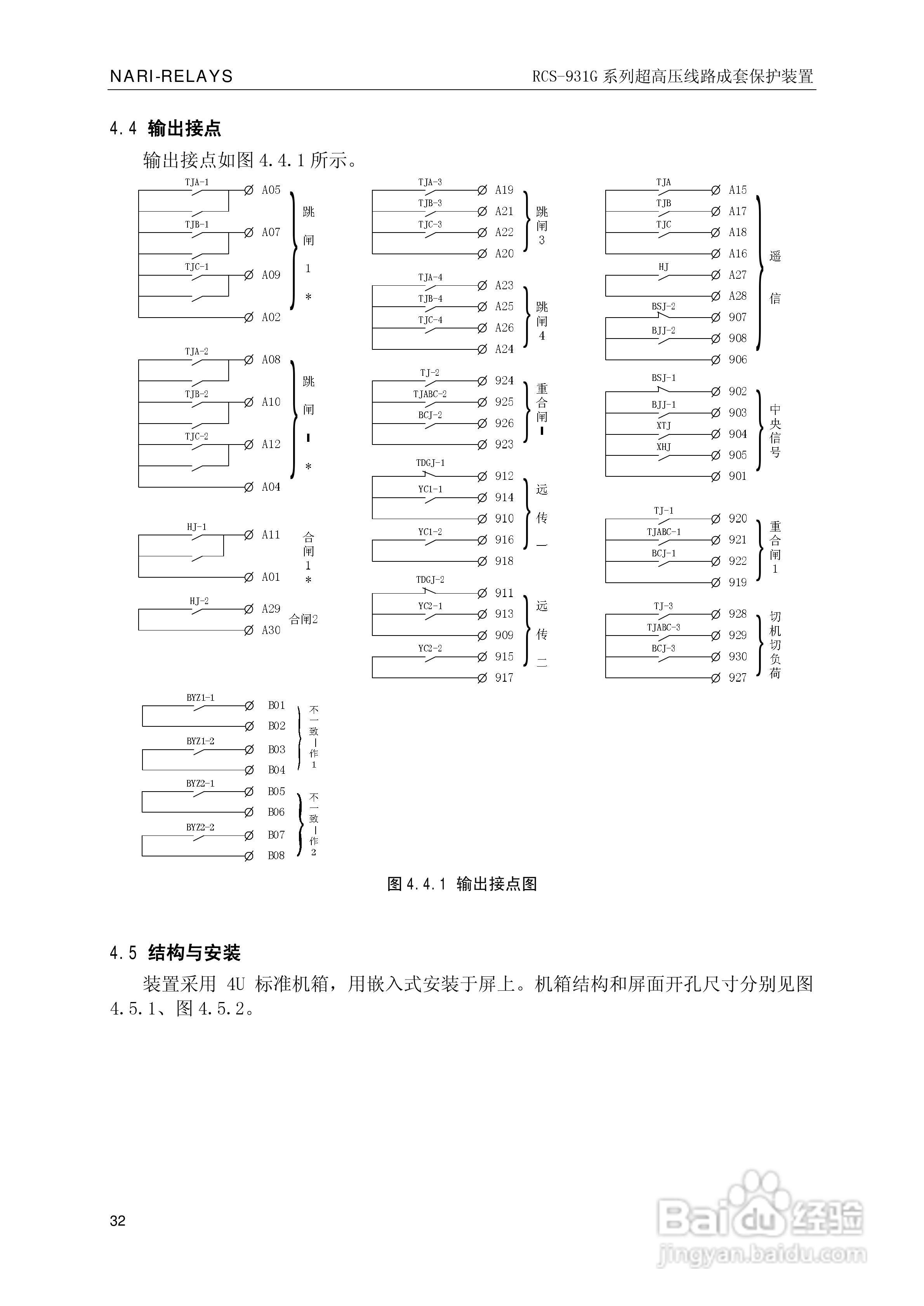 RCS-931G系列超高压线路电流差动保护装置技术和使用说:[4]
