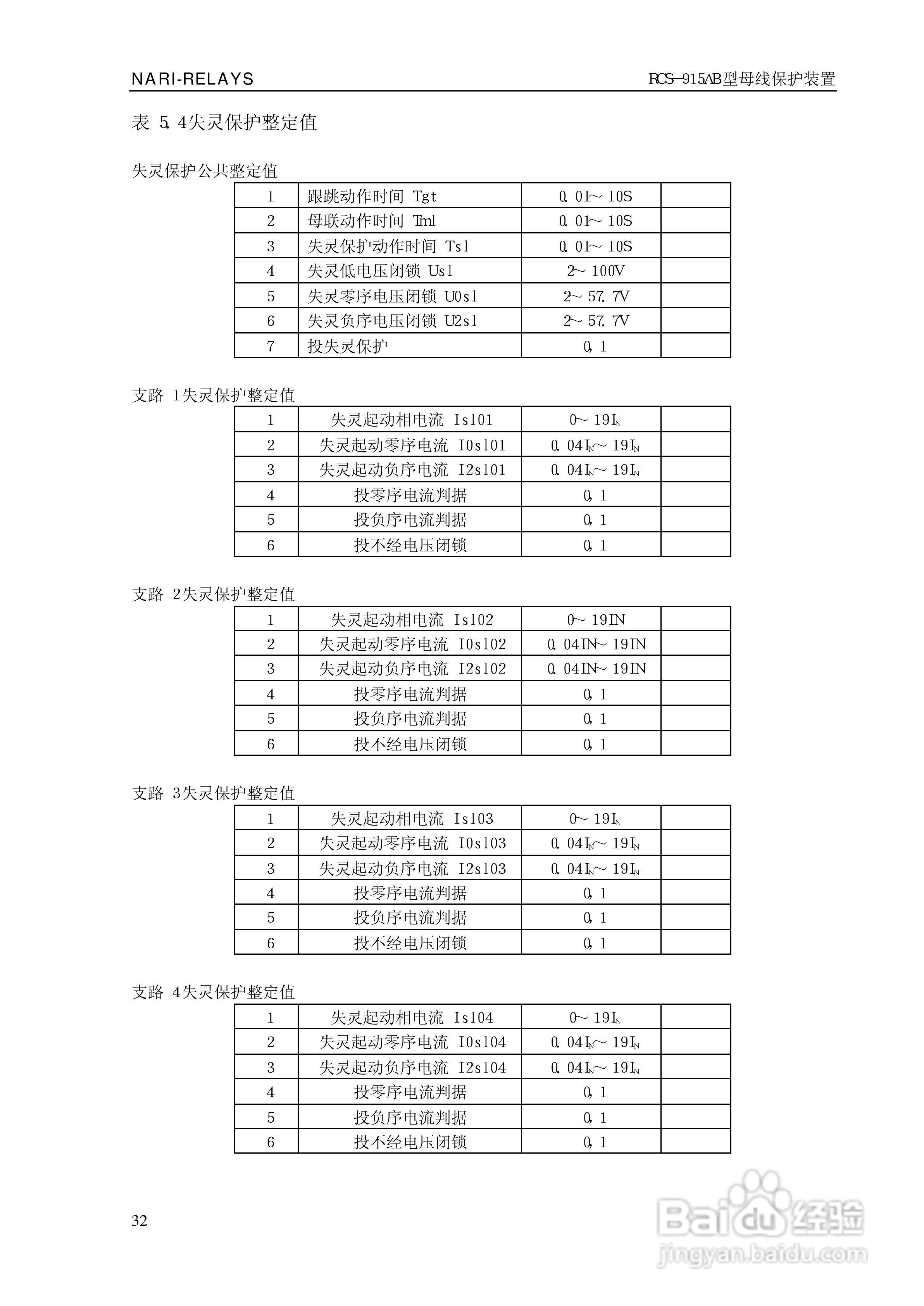 RCS-915AB型微机母线保护装置技术和使用说明书:[4]