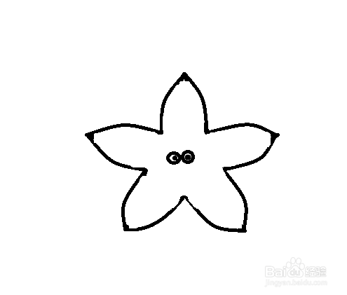 简笔画-如何画海星的简笔画？