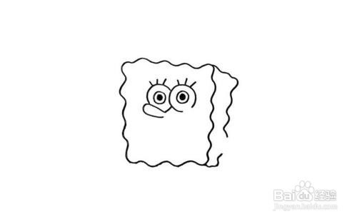 怎样海绵宝宝的简笔画教程